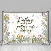 Lofaris Spring Wildflower Pastors Wife Appreciation Backdrop
